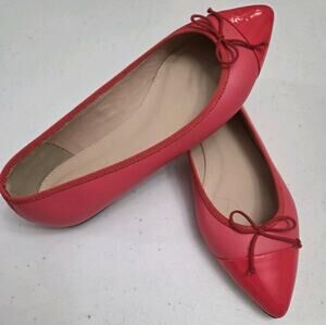 J Crew Women's Andi Ballet Flat Red Size 6